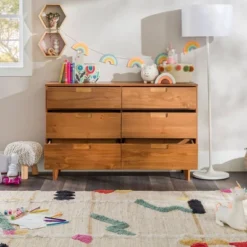 Mid-Century Modern Groove Wood 6 Drawer Dresser - Saracina Home 36 Mid-Century Modern Groove Wood 6 Drawer Dresser - Saracina Home -Saracina Home GUEST b23f9ced 0f20 4832 b513 915786661b90