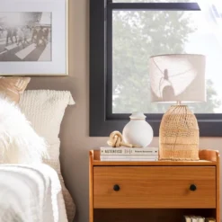 Katie Transitional Tray Top 1 Drawer Solid Wood Nightstand Caramel - Saracina Home 30 Katie Transitional Tray Top 1 Drawer Solid Wood Nightstand Caramel - Saracina Home -Saracina Home GUEST b2940e0d 9124 47ad a5b5 dc66acd3b836