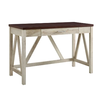 Taylen A Frame Transitional 1 Drawer Writing Desk - Saracina Home 10 Taylen A Frame Transitional 1 Drawer Writing Desk - Saracina Home - Image 10
