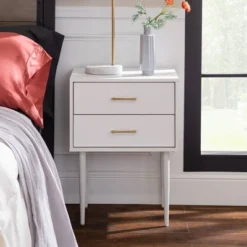 Ora Mid-Century Modern 2 Drawer Nightstand - Saracina Home 23 Ora Mid-Century Modern 2 Drawer Nightstand - Saracina Home -Saracina Home GUEST b416543f 73c9 4d30 91d1 9808c1d6f19d