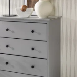 Stiva Classic Mid-Century Modern Vertical 4 Drawer Dresser Gray - Saracina Home 27 Stiva Classic Mid-Century Modern Vertical 4 Drawer Dresser Gray - Saracina Home -Saracina Home GUEST b7021656 69b7 43eb baa7 bfffb8099818