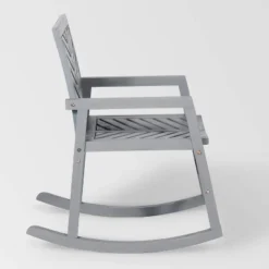 Slatted Chevron Acacia Wood Patio Rocking Chair - Saracina Home 12 Slatted Chevron Acacia Wood Patio Rocking Chair - Saracina Home -Saracina Home GUEST b7b893eb ad3c 4c88 b8b9 82130cfbfc97