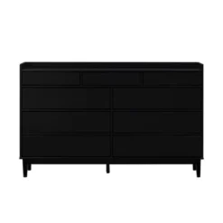 Mid-Century Modern Solid Wood 9 Drawer Horizontal Dresser - Saracina Home -Saracina Home GUEST b8326513 d1f9 4b66 aa98 cbcef4c3e0c3