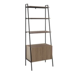 72" Open Shelf And Closed Storage Cabinet Ladder Bookcase - Saracina Home 19 72" Open Shelf And Closed Storage Cabinet Ladder Bookcase - Saracina Home -Saracina Home GUEST bb53bc77 9ac3 477a ab20 0e515d00902d