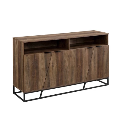 58" 4 Door Contemporary Storage Console Sideboard - Saracina Home 8 58" 4 Door Contemporary Storage Console Sideboard - Saracina Home - Image 8