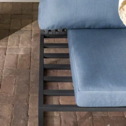 Outdoor Modern Modular Patio Side Chair Blue - Saracina Home 18 Outdoor Modern Modular Patio Side Chair Blue - Saracina Home -Saracina Home GUEST becd0a39 b88b 4bc8 8f6e 55c104d13953