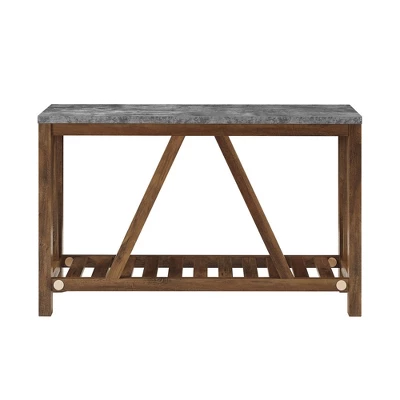 Taylen A Frame Farmhouse Entryway Console Table - Saracina Home 4 Taylen A Frame Farmhouse Entryway Console Table - Saracina Home - Image 4