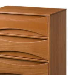 Mid-Century Modern Contoured 5 Drawer Chest Of Drawers - Saracina Home 31 Mid-Century Modern Contoured 5 Drawer Chest Of Drawers - Saracina Home -Saracina Home GUEST c27c7fcf f0c0 42b6 8b83 888be9d75160