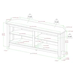 Transitional 4 Cubby Wood Open Storage Corner TV Stand For TVs Up To 65" - Saracina Home 13 Transitional 4 Cubby Wood Open Storage Corner TV Stand For TVs Up To 65" - Saracina Home -Saracina Home GUEST c492ae72 65b9 4190 9d71 e4e087b13194