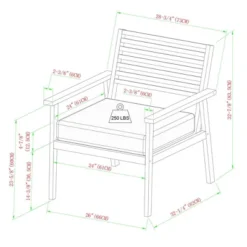 Saracina Home 4pc Mid-Century Modern Slatted Acacia Outdoor Patio Conversation Furniture Set 12 Saracina Home 4pc Mid-Century Modern Slatted Acacia Outdoor Patio Conversation Furniture Set -Saracina Home GUEST c5373106 fe50 4bc9 a5c2 413de41b73ee 1
