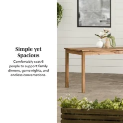 Acacia Wood Patio Simple Rectangle Dining Table - Saracina Home 36 Acacia Wood Patio Simple Rectangle Dining Table - Saracina Home -Saracina Home GUEST c5cbf926 da7e 43c6 8e49 79761686ac04