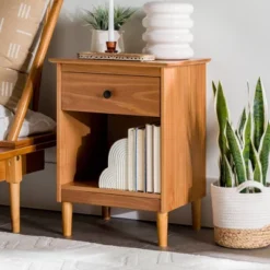 Stiva Classic Mid-Century Modern 1 Drawer Nightstand - Saracina Home 27 Stiva Classic Mid-Century Modern 1 Drawer Nightstand - Saracina Home -Saracina Home GUEST c8343d55 c0d1 497d 9f75 4abb98c8f971