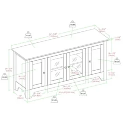 Closed Storage Wood TV Stand Console For TVs Up To 55" - Saracina Home 11 Closed Storage Wood TV Stand Console For TVs Up To 55" - Saracina Home -Saracina Home GUEST c83c2028 259f 4dd7 a292 32d2ab276e82