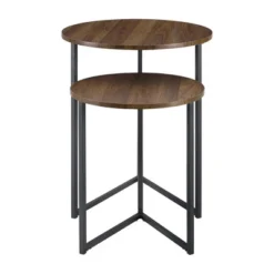 2pc Glam V Leg Nesting Side Tables - Saracina Home 12 2pc Glam V Leg Nesting Side Tables - Saracina Home -Saracina Home GUEST c8a2f659 2e49 478d 90b2 7652efc40418