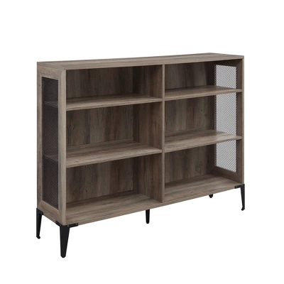 40.25" Grevaldi Urban Industrial Mesh Side Horizontal Bookshelf - Saracina Home 7 40.25" Grevaldi Urban Industrial Mesh Side Horizontal Bookshelf - Saracina Home - Image 7