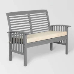 Ravenscroft Modern Boho Acacia Wood Slatted Outdoor Loveseat With Cushion - Saracina Home 31 Ravenscroft Modern Boho Acacia Wood Slatted Outdoor Loveseat With Cushion - Saracina Home -Saracina Home GUEST d34b2324 8da3 44de b35e 2463e261fae8