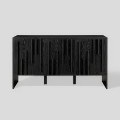 Modern Staggered Vertical Accent 3 Door Sideboard - Saracina Home -Saracina Home GUEST d3a8332c e0a3 4d33 bfc0 8fa177d668ab