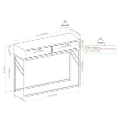 Faux Shagreen Modern 2 Drawer Entry Table - Saracina Home 12 Faux Shagreen Modern 2 Drawer Entry Table - Saracina Home -Saracina Home GUEST d5102407 2f2e 4da9 8ae2 7d3e68d0f767