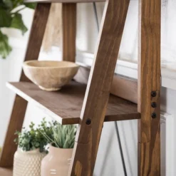 68.25" Boho 4 Tier Solid Wood Ladder Bookshelf Plant Stand - Saracina Home 19 68.25" Boho 4 Tier Solid Wood Ladder Bookshelf Plant Stand - Saracina Home -Saracina Home GUEST d756fff6 0613 4011 a12a 79814189b1d0