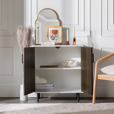 Angelo Modern Bookmatch Accent Cabinet - Saracina Home 2 Angelo Modern Bookmatch Accent Cabinet - Saracina Home - Image 2