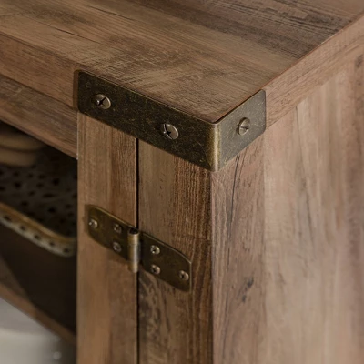 Clarabelle Transitional Glass Barn Door TV Stand For TVs Up To 65" - Saracina Home 14 Clarabelle Transitional Glass Barn Door TV Stand For TVs Up To 65" - Saracina Home - Image 14