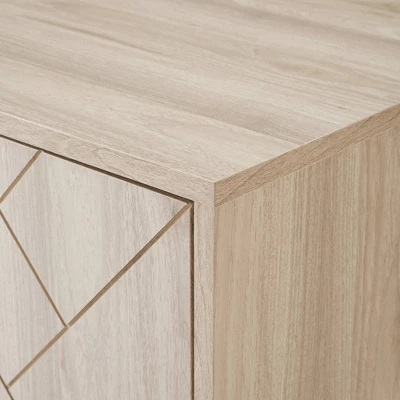 Vik Modern Boho 4 Door Herringbone TV Stand For TVs Up To 80" - Saracina Home 5 Vik Modern Boho 4 Door Herringbone TV Stand For TVs Up To 80" - Saracina Home - Image 5