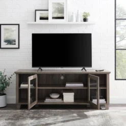 Rustic Transitional 2 Door TV Stand For TVs Up To 65" - Saracina Home -Saracina Home GUEST e0f2d6d1 289a 42ad ae2d d0c60521cafd
