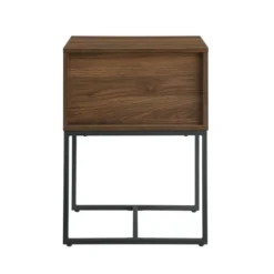 Visconti Boho Slat Pull Down Door Side Table Dark Walnut - Saracina Home 13 Visconti Boho Slat Pull Down Door Side Table Dark Walnut - Saracina Home -Saracina Home GUEST e1729eeb 7a65 4636 908a cabd379b7535