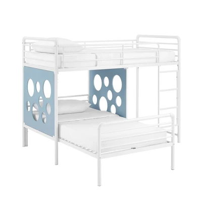 Twin Modern Cut-Out L-Shaped Metal Bunk Bed - Saracina Home 6 Twin Modern Cut-Out L-Shaped Metal Bunk Bed - Saracina Home - Image 6