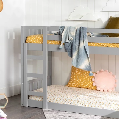 Twin Over Twin Wood Detachable Slat Bunk Bed - Saracina Home 13 Twin Over Twin Wood Detachable Slat Bunk Bed - Saracina Home - Image 13