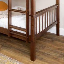 Twin Over Twin Transitional Cottage Solid Pine Bunk Bed Walnut - Saracina Home 10 Twin Over Twin Transitional Cottage Solid Pine Bunk Bed Walnut - Saracina Home -Saracina Home GUEST e677b28d 138d 4661 9f11 0cbfc56bbb04