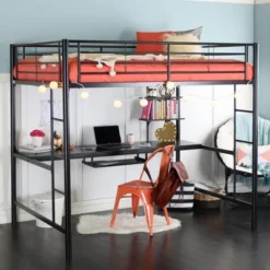 Full Analise Metal Loft Bed With Wood Desk - Saracina Home 16 Full Analise Metal Loft Bed With Wood Desk - Saracina Home -Saracina Home GUEST e7d324a5 abaa 4c4e a76c b60ba3fb7f69