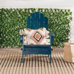 Genovia Transitional Acacia Wood Outdoor Adirondack Chair With Wine Holder - Saracina Home 20 Genovia Transitional Acacia Wood Outdoor Adirondack Chair With Wine Holder - Saracina Home -Saracina Home GUEST e7d6dbd2 1ef7 44e5 9f1f 7344226c866b