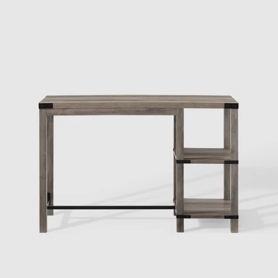 Rustic Farmhouse Metal X Kitchen Island With Shelves - Saracina Home 2 Rustic Farmhouse Metal X Kitchen Island With Shelves - Saracina Home - Image 2