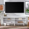 Modern Contemporary Simple Wood Storage Console TV Stand For TVs Up To 65" - Saracina Home