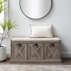 Farmhouse 40" 3 Drawer Storage Bench With Cushion - Saracina Home 12 Farmhouse 40" 3 Drawer Storage Bench With Cushion - Saracina Home -Saracina Home GUEST ed8704e6 f024 4e62 a784 df82d9c1ca48