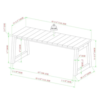 Saracina Home Acacia Slatted Rectangular Patio Coffee Table 5 Saracina Home Acacia Slatted Rectangular Patio Coffee Table - Image 5