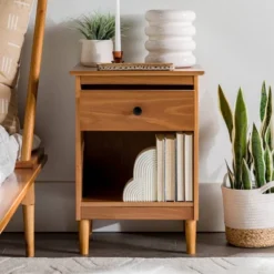 Stiva Classic Mid-Century Modern 1 Drawer Nightstand - Saracina Home 26 Stiva Classic Mid-Century Modern 1 Drawer Nightstand - Saracina Home -Saracina Home GUEST ee2f70db 4e78 4367 afb5 cf038cb6780d