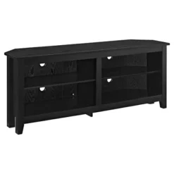 Transitional 4 Cubby Wood Open Storage Corner TV Stand For TVs Up To 65" - Saracina Home 14 Transitional 4 Cubby Wood Open Storage Corner TV Stand For TVs Up To 65" - Saracina Home -Saracina Home GUEST efafe04f 1473 41ec b724 7acfdf557b35