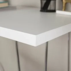 Gibby Modern Glam Hairpin Leg Writing Desk Faux White Marble - Saracina Home 8 Gibby Modern Glam Hairpin Leg Writing Desk Faux White Marble - Saracina Home -Saracina Home GUEST efbabfa8 ae90 4dbf a3e5 0ccd7c160e67