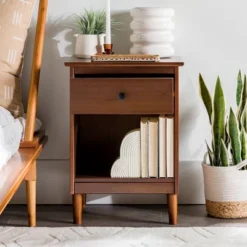 Stiva Classic Mid-Century Modern 1 Drawer Nightstand - Saracina Home 28 Stiva Classic Mid-Century Modern 1 Drawer Nightstand - Saracina Home -Saracina Home GUEST f1f5300e 5364 40db 96ef 77bca274ed96