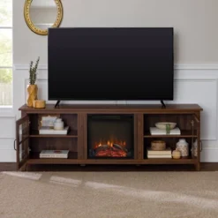 Tasi Transitional Farmhouse Glass Window Pane Door With Electric Fireplace TV Stand For TVs Up To 80" - Saracina Home 28 Tasi Transitional Farmhouse Glass Window Pane Door With Electric Fireplace TV Stand For TVs Up To 80" - Saracina Home -Saracina Home GUEST f311f96d d499 42c9 8cd1 6739a79235a7