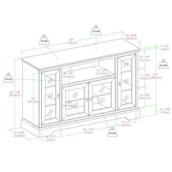 Glass Door Traditional Highboy TV Stand For TVs Up To 58" - Saracina Home 9 Glass Door Traditional Highboy TV Stand For TVs Up To 58" - Saracina Home -Saracina Home GUEST f49f0d1b 3246 4edd 978c 1ac84957f82b