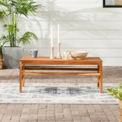 Outdoor Acacia Wood Slatted Coffee Table - Saracina Home 21 Outdoor Acacia Wood Slatted Coffee Table - Saracina Home -Saracina Home GUEST f691e32c ceb4 415f 9b3b 971f04c7f8b4