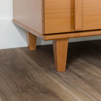 Modern Vertical Accent Solid Wood 6 Drawer Double Dresser - Saracina Home 15 Modern Vertical Accent Solid Wood 6 Drawer Double Dresser - Saracina Home - Image 15