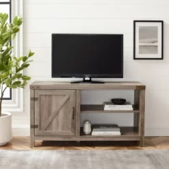 Clarabelle Rustic Industrial Barn Door TV Stand For TVs Up To 50" - Saracina Home 17 Clarabelle Rustic Industrial Barn Door TV Stand For TVs Up To 50" - Saracina Home -Saracina Home GUEST f721af0b a16e 4402 99a5 31573d83d0c5