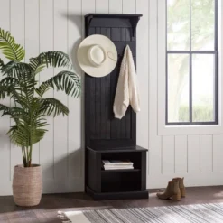 Waylon Rustic Farmhouse Solid Wood Tall Hall Tree - Saracina Home 31 Waylon Rustic Farmhouse Solid Wood Tall Hall Tree - Saracina Home -Saracina Home GUEST fa95a34f dc11 450d 9b51 26e0edd461ff