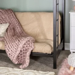 Twin Over Futon Analise Metal Bunk Bed Black - Saracina Home 11 Twin Over Futon Analise Metal Bunk Bed Black - Saracina Home -Saracina Home GUEST ffe84cd1 2ca5 49b4 b5d9 a86751b3e5fc